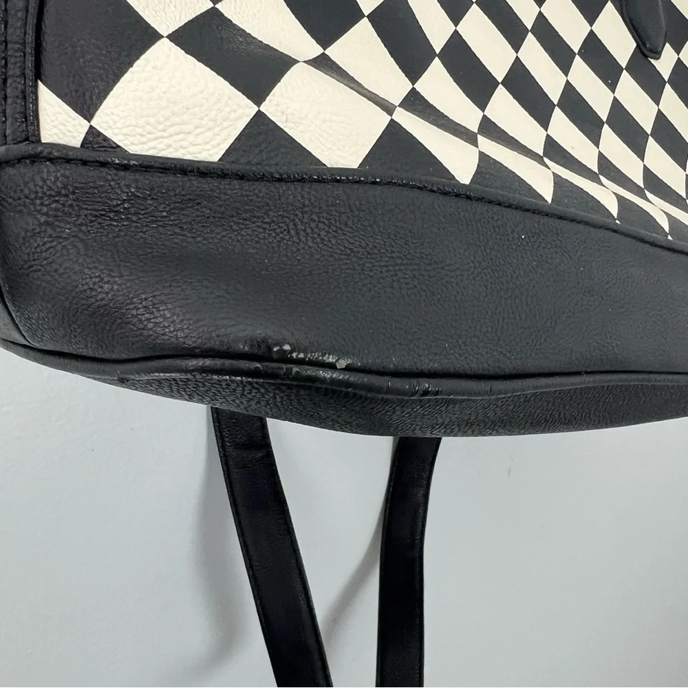 Betsey Johnson Checkered Black and White Handbag - Picture 3 of 13